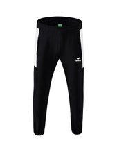 Erima Trainingshose (Präsentation) Team lang (100% Polyester, leicht, moderner schmaler Schnitt) schwarz/weiss Herren